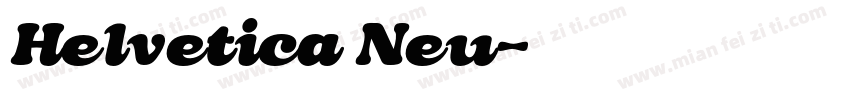 Helvetica Neu字体转换